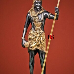 Big Shiva Brass Statue, Home Decor Gift, Indian Brass Art, Brass God Idol, Brass Sculpture, 18&quot; inch Brass Standing Shiva Statue Home Decor