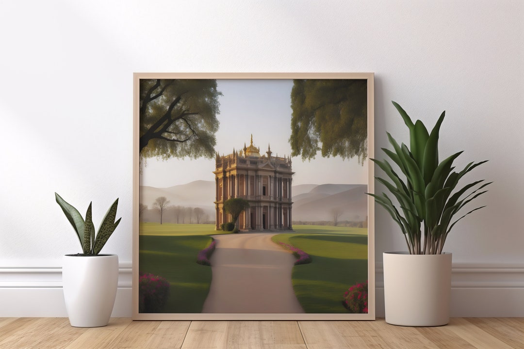 Surreal Medieval Castle Wall Art DIGITAL PRINT Etsy
