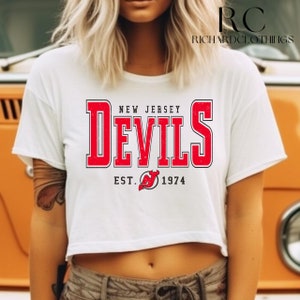 Vintage New Jersey Devils Clothing, Devils Retro Shirts, Vintage