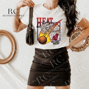 1991 Logo 7 Miami Heat Basketball NBA Sweatshirt– VNTG Shop