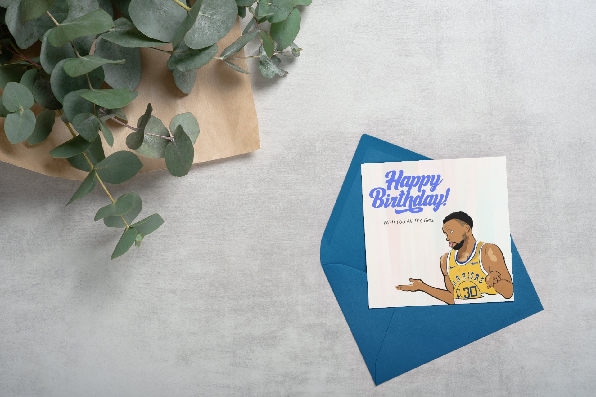 Steph Curry Happy Birthday Card Curry Birthday Card Etsy