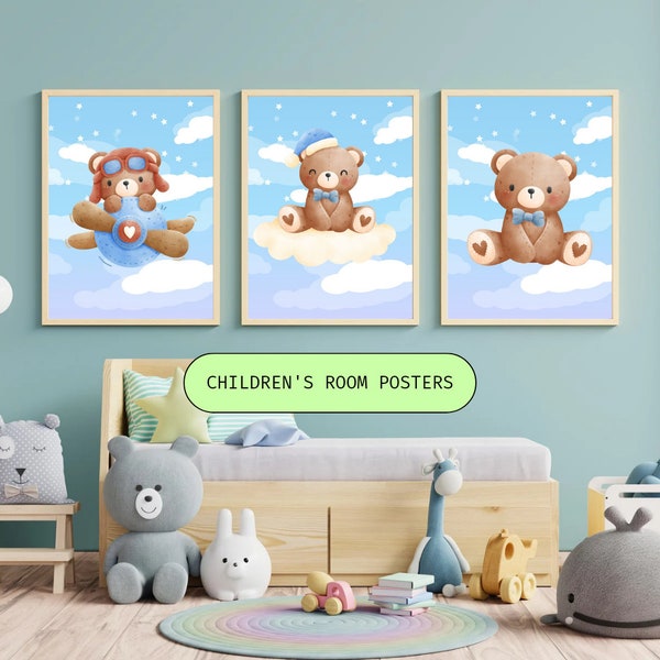 Baby's bedroom posters | Children's Bedroom Posters | Digital Download Poster | 21cm x 27.9cm