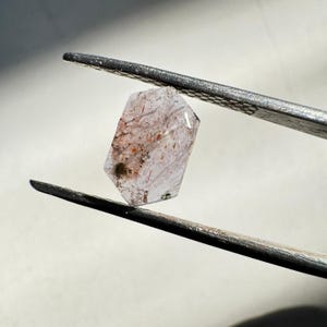 Etsy's Picks, Hexagon Cut SUPER Iolite Gemstone Hexagon Cut Gem Red Stone Family December Birthstone Semi Precious Stone Rose Cut Super 7