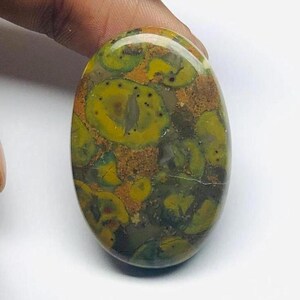 Top Grade Quality Fruit Jasper Oval Cabochon Gemstone Cab Semi Precious Gemstone Making Jewelry Loose Gemstone For Pendant March Birthstone