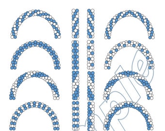 Balloon Arch and Columns Patterns - two colors