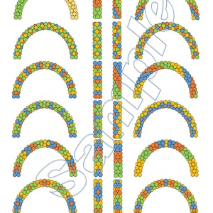 Balloon Arch and Columns Patterns - four colors