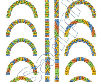 Balloon Arch and Columns Patterns - four colors