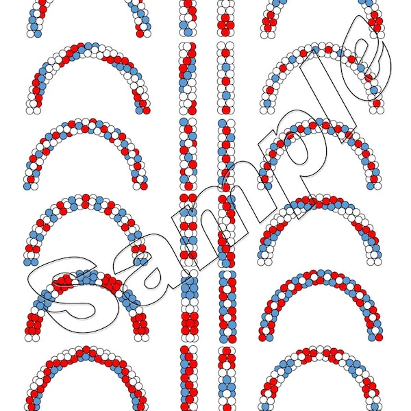 Balloon Arch and Columns Patterns - three colors