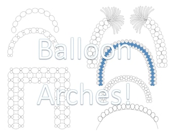 Balloon Arch templates .pdf, .jpg, .png, .pub file formats