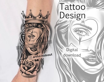 前腕、肩、すねのチカーノ タトゥー デザイン | カスタム タトゥー