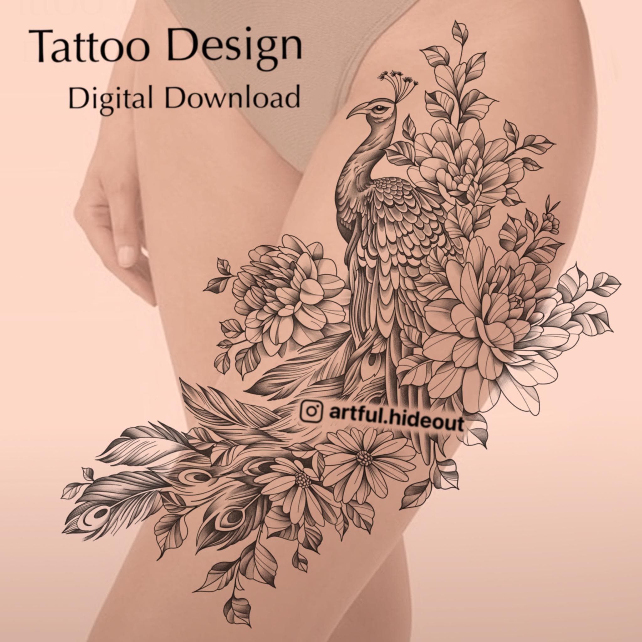Stunning Hip, Bum & Thigh Tattoo Ideas