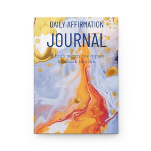 Journal à couverture rigide mat, journal personnalisé en marbre avec affirmation de la peinture pour les amateurs de lecture avec finition mate, pages lignées avec reliure protège-boîte