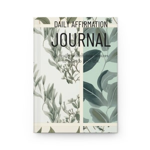 BOTANICAL Leaves Hardcover Matte JOURNAL, Leaf Notebook, Botanical NOTEBOOK, Lined Writing Journal, Gift Ideas, Gift for Her