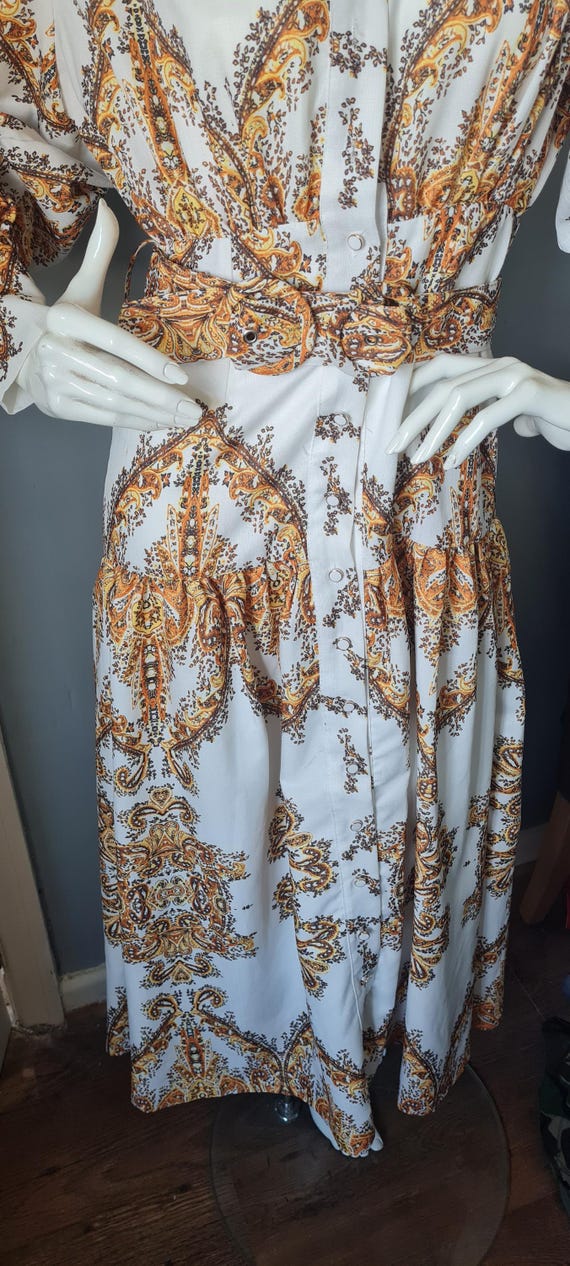 knee length dresses for ladies VTG 1970s Patchwork Maxi Dress Size Medium – High Class Hillbilly main image 1