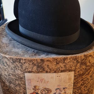 Vintage Bowler Hat by Tress & Co London Size 7 boxed