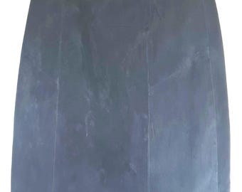 Vintage jaren 80 jaren 90 suède rok maat 8 taille 27"