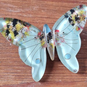 Zeldzame art-decostijl vintage Lucite Celluloid grote statement broche uit de jaren 1930/40