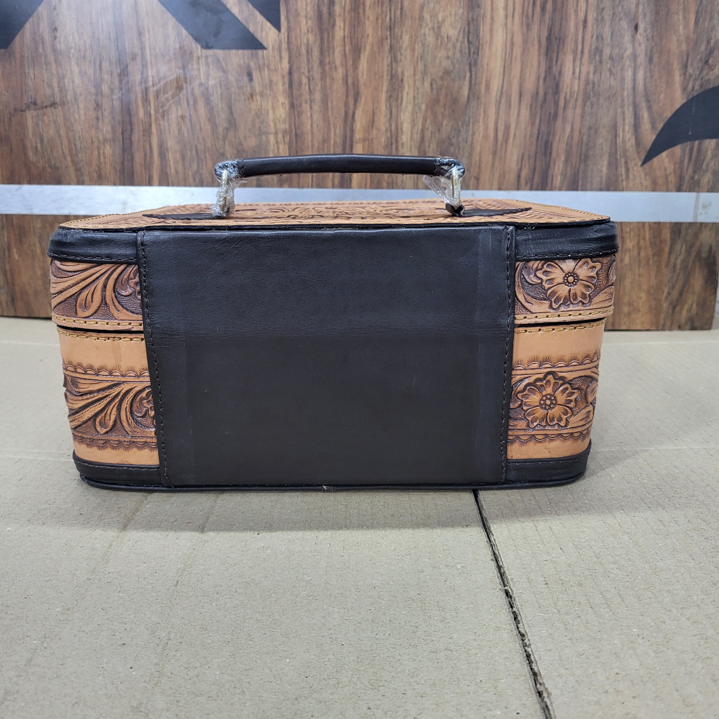 Large Jewelry Box, Jewelry Case, Leather Jewelry Box, Punchy, Tooled Leather Box, Western