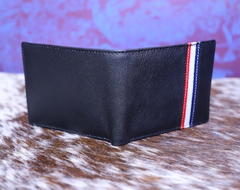 Handmade Leather Trifold Wallet: Slim RFID Blocking Design