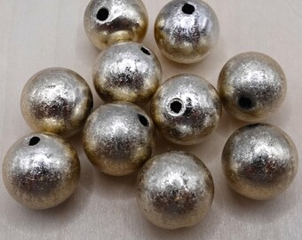 Acrylperlen, 10 Perlen, 15 mm, Farbvarianten, Metallic  #1911 - #1917