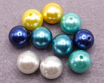 Bubblegum Beads, 20 mm, Acrylperlen, 10 Perlen, Glänzend  #1426