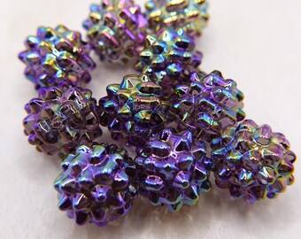 Acrylic beads, 10 beads, 15 mm, color variations #1880 - #1881