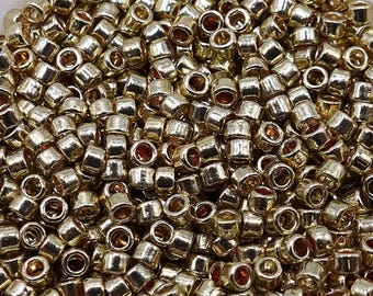 280 EUR/kg, seed beads, 10 g, glass seed beads, 10/0 (2.2-2.4 mm), gold - variants #2267 - #2269