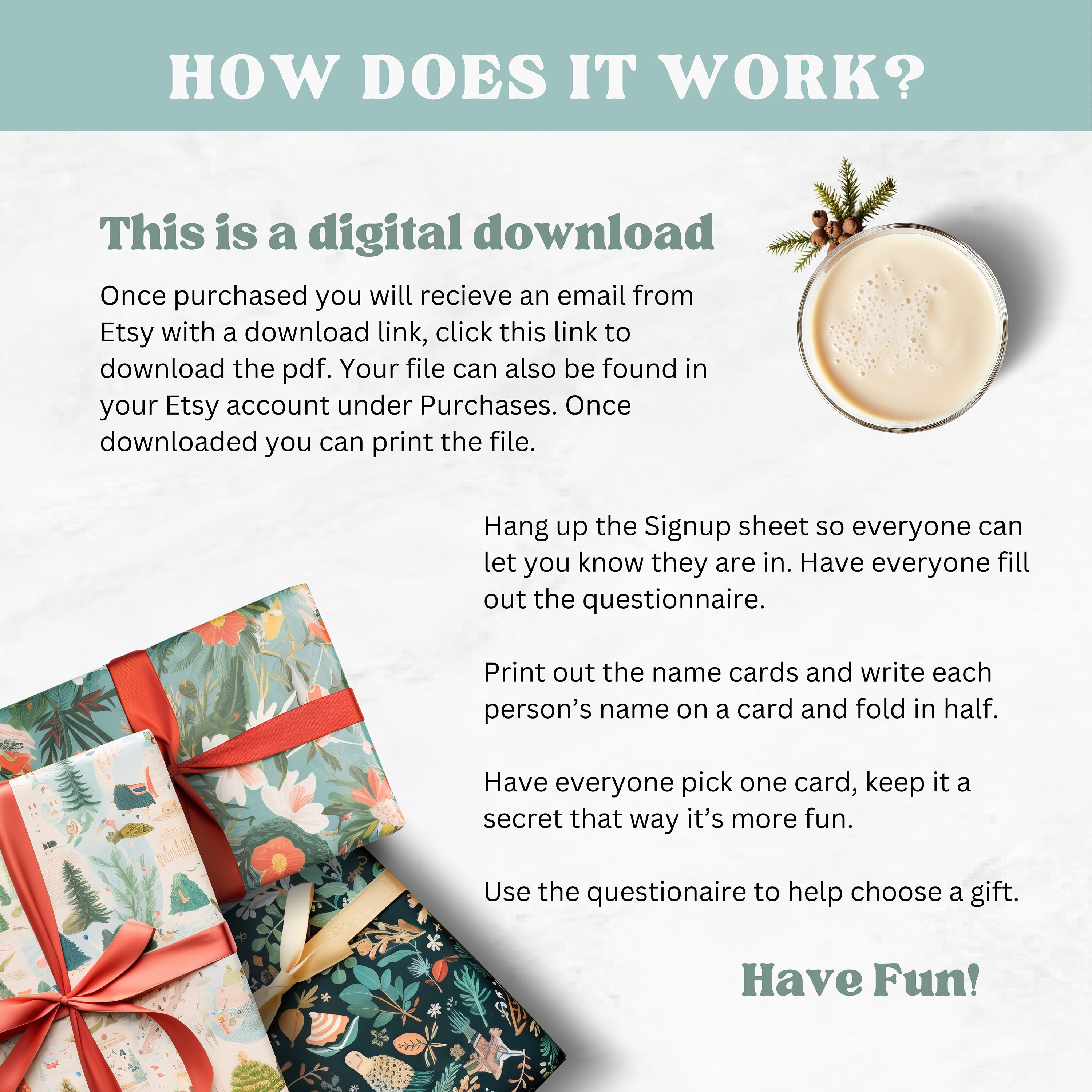 Secret Santa Friends Questionnaire.pdf Printable Secret Santa Questionnaire Form PDF, for Office Coworkers ...