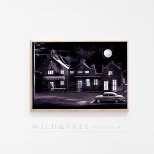 urban scenery printable wall decoration.