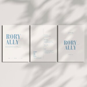 Customisable wedding invitation, Digital template