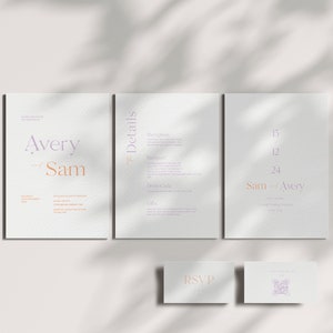 Wedding Invitation - Customisable template