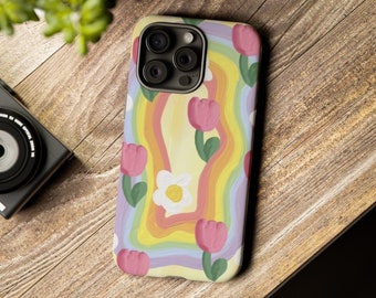 Floral Aesthetic Phone Case, Tough TPU, iPhone, Samsung, Pixel