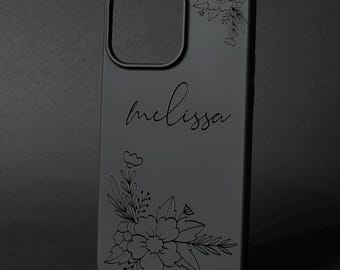 Funda para iPhone con logotipo personalizado: funda de silicona negra personalizada