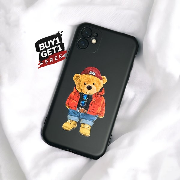 Teddy Bear iPhone Case Bear Phone Case Camera Protection iPhone Case 11 12 12 Pro Max 13 13 Pro Max 14 Pro 14 Pro Max