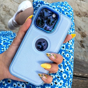 Leather Phone Case logo detailed iphone case for iphone 14 Pro Max Leather Case