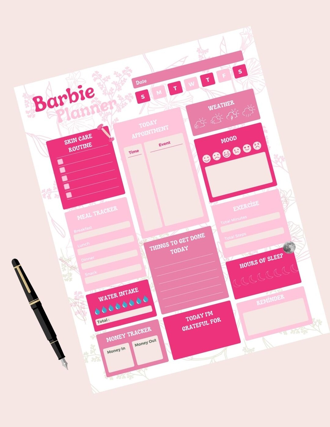Barbie Planner/note/to Do - Etsy