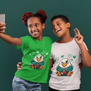 Cute Kawaii Philadelphia Eagles Kids Cotton T-Shirt