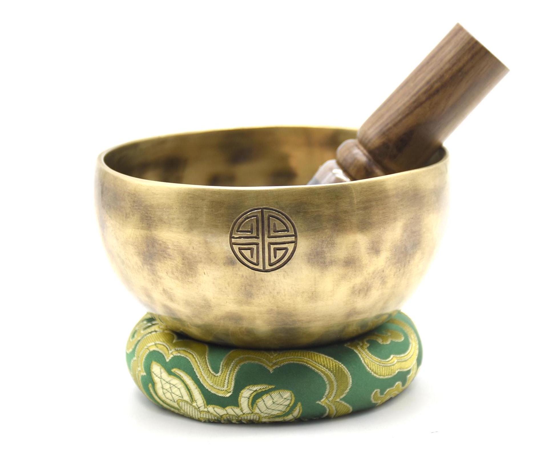 5 Inches Heart Chakra F Note Full Moon Singing Bowls - Singing Bowl for ...