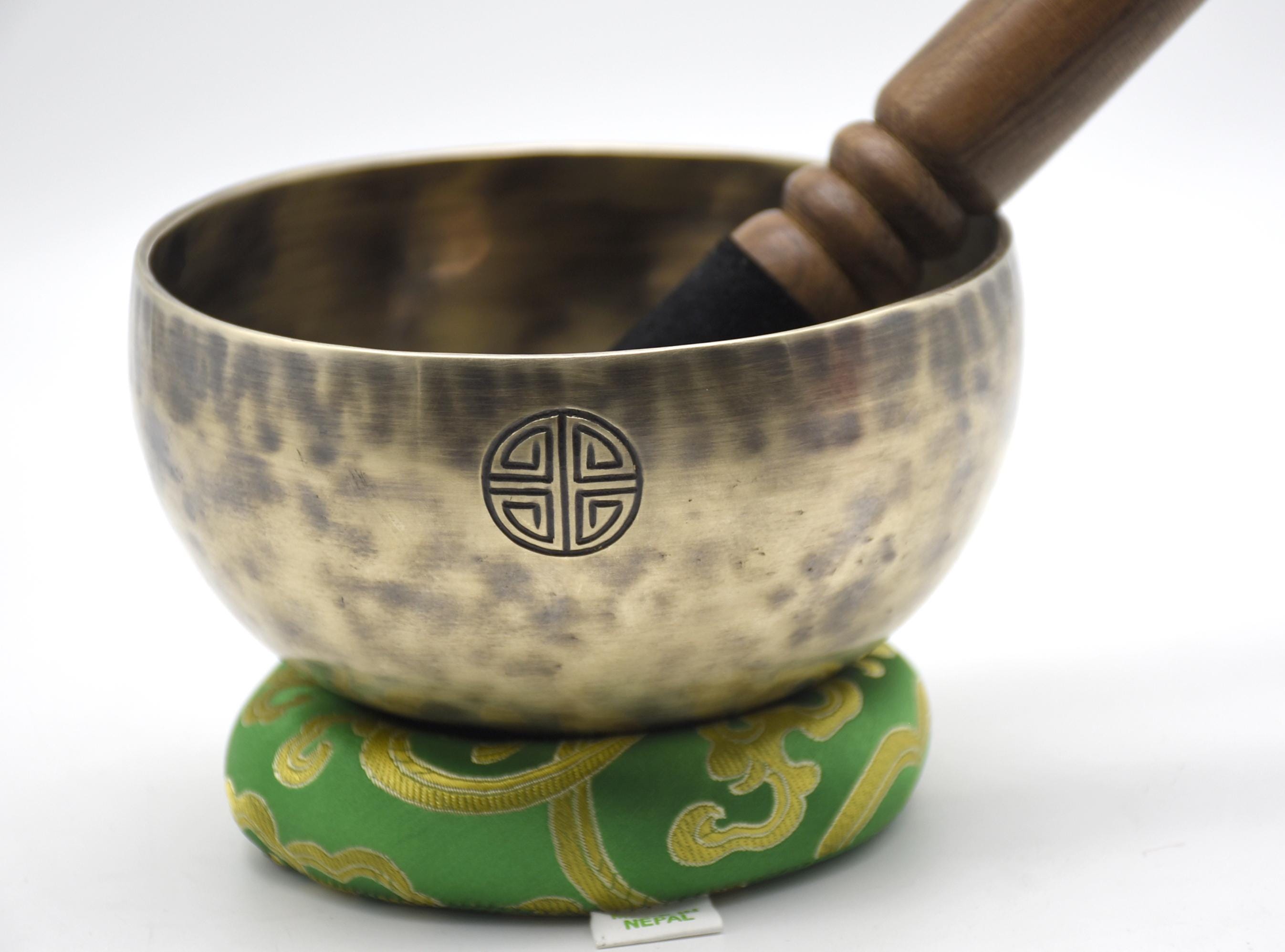 5 Inches Heart Chakra F Note Full Moon Singing Bowls - Singing Bowl for ...