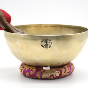 Full Moon Singing Bowl - Tibetan Sound Healing Lunar Energy Bowls -Chakra Balancing healing singing bowl with mallet and cushion - Moon Bowl