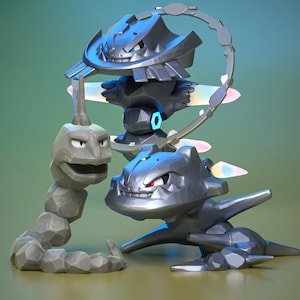 3D Model STL - Scaled Onix evolution line STL (Digital File)
