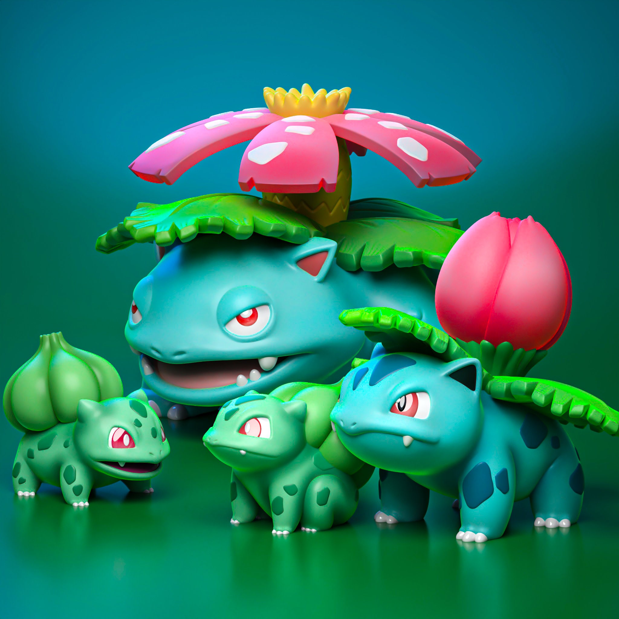 BulbaBall Bulbasaur Themed Pokeball - 3D model by linksprintables on Thangs