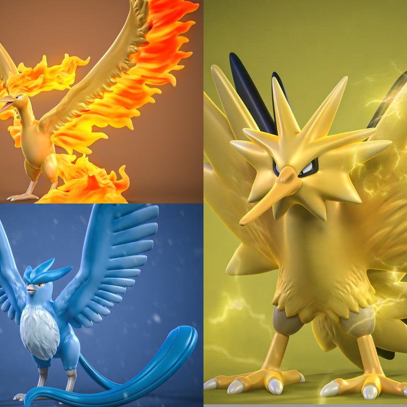 3d Print Articuno Etsy 3d Print Articuno Etsy