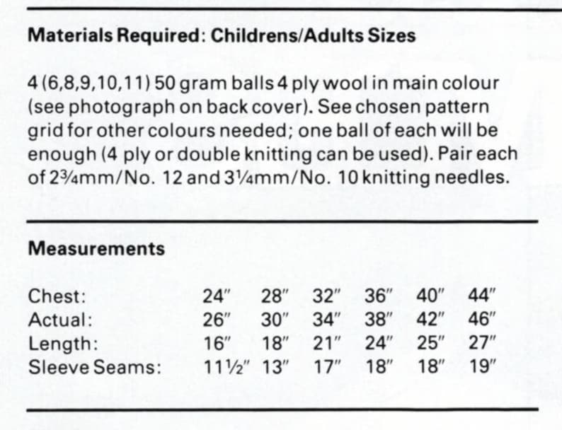Sports and Games Knitting Patterns Jumpers Childrens & Adult Sizes 24 ...