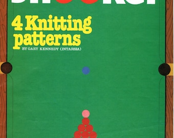 Snooker Knitting Patterns Jumpers Childrens & Adult Sizes 24-44" 4 Ply - Digital Download