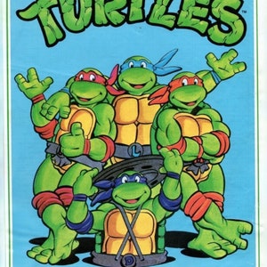 Vintage TMNT Ninja Turtles Knit Graphic Sweaters Kids Lot Of