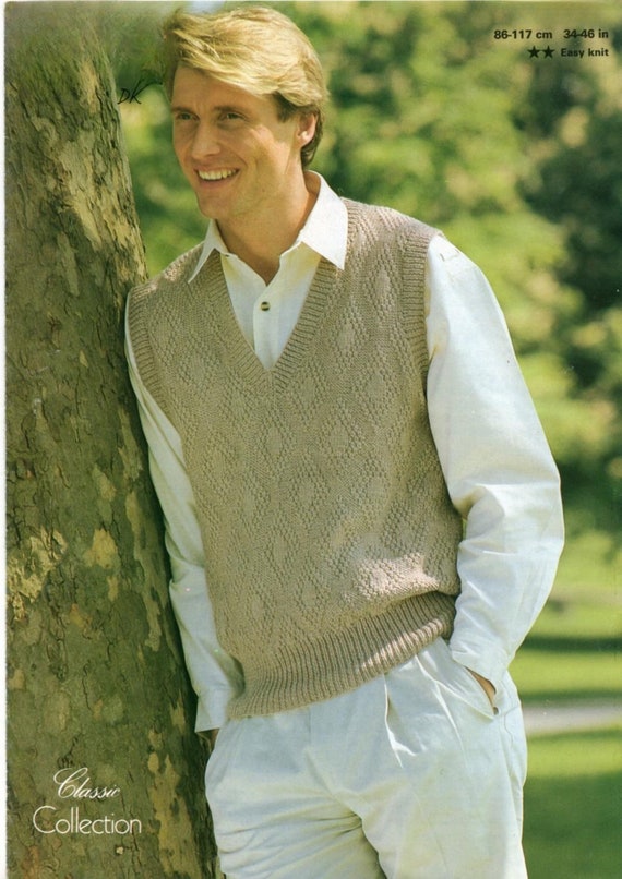 Débardeur Modele Tricot Gilet Sans Manche Homme Gratuit Modèle