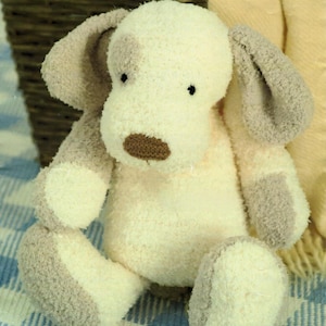 Patch the Puppy Dog Knitting Pattern DK Double Knitting - Digital Download