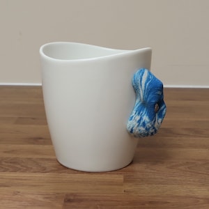 Tasse d'escalade avec anse personnalisée par grimpeurs, cadeau pour lui, cadeau souvenir d'explorateur de la montagne disponible en bleu blanc noir image 8