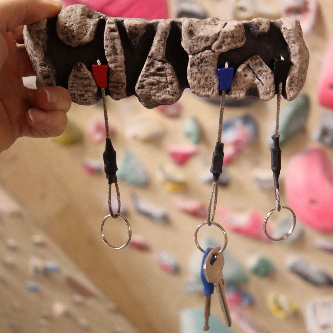 Rock Climbing Key Holder Climbers Gifts Gift for Him Her Souvenir Mountain Explorer Present Keychains Included Hand-Decorated Painted